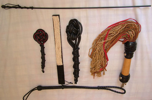 six spanking implements - from Abel and Haron's Spanking Blog