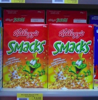 Kellogs Smacks - the spanking cereal