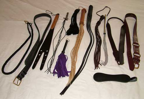 Abel and Haron's collection of whips and belts - from The Spanking Writers